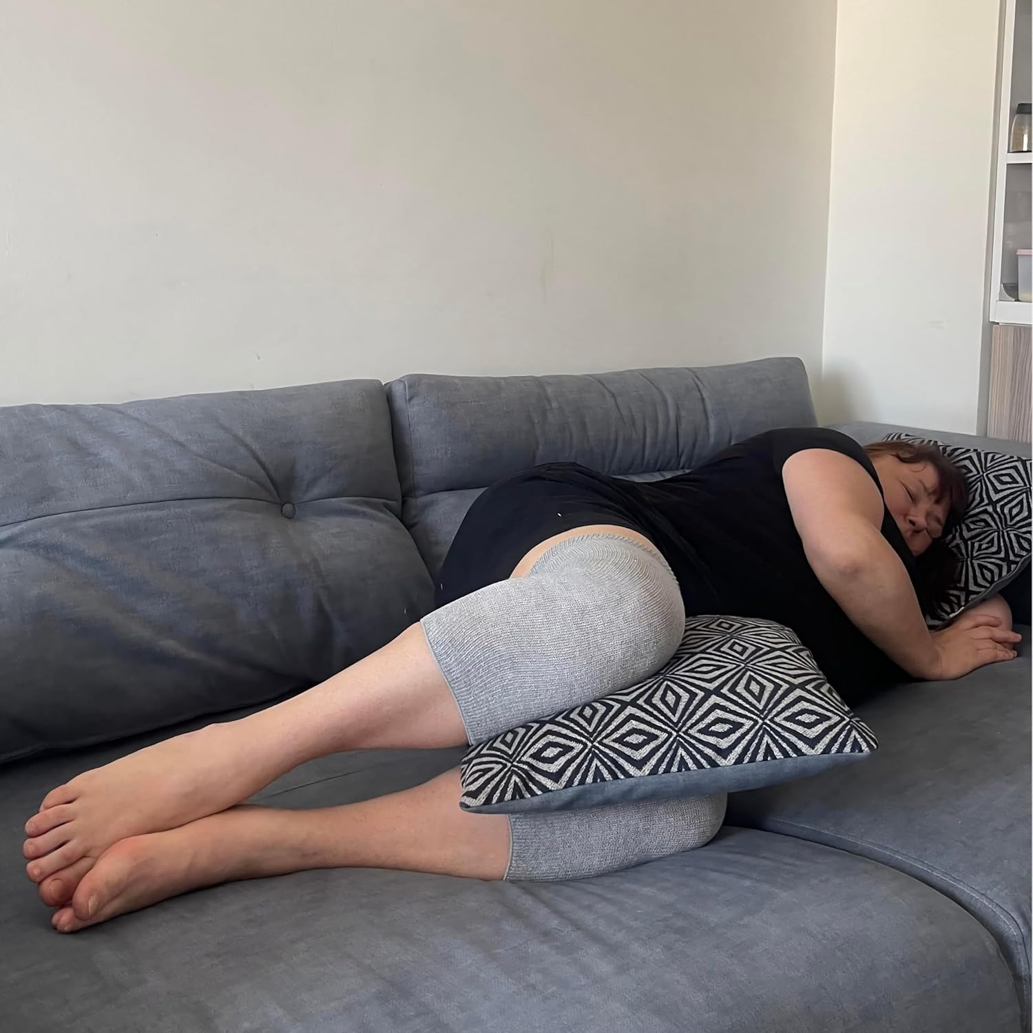 Elastic Cotton Knee Warmers, Knee Sleeves for Men and Women - Circulation Support and Joint Pain Relief, Arthritis Aid, One Pair, Made in Japan - Image 7