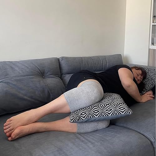 Miniatura 7 de Rodilleras elásticas de algodón, para mujeres, hombres, mejora de la circulación y alivio del dolor articular para artritis de rodillas, hilo de