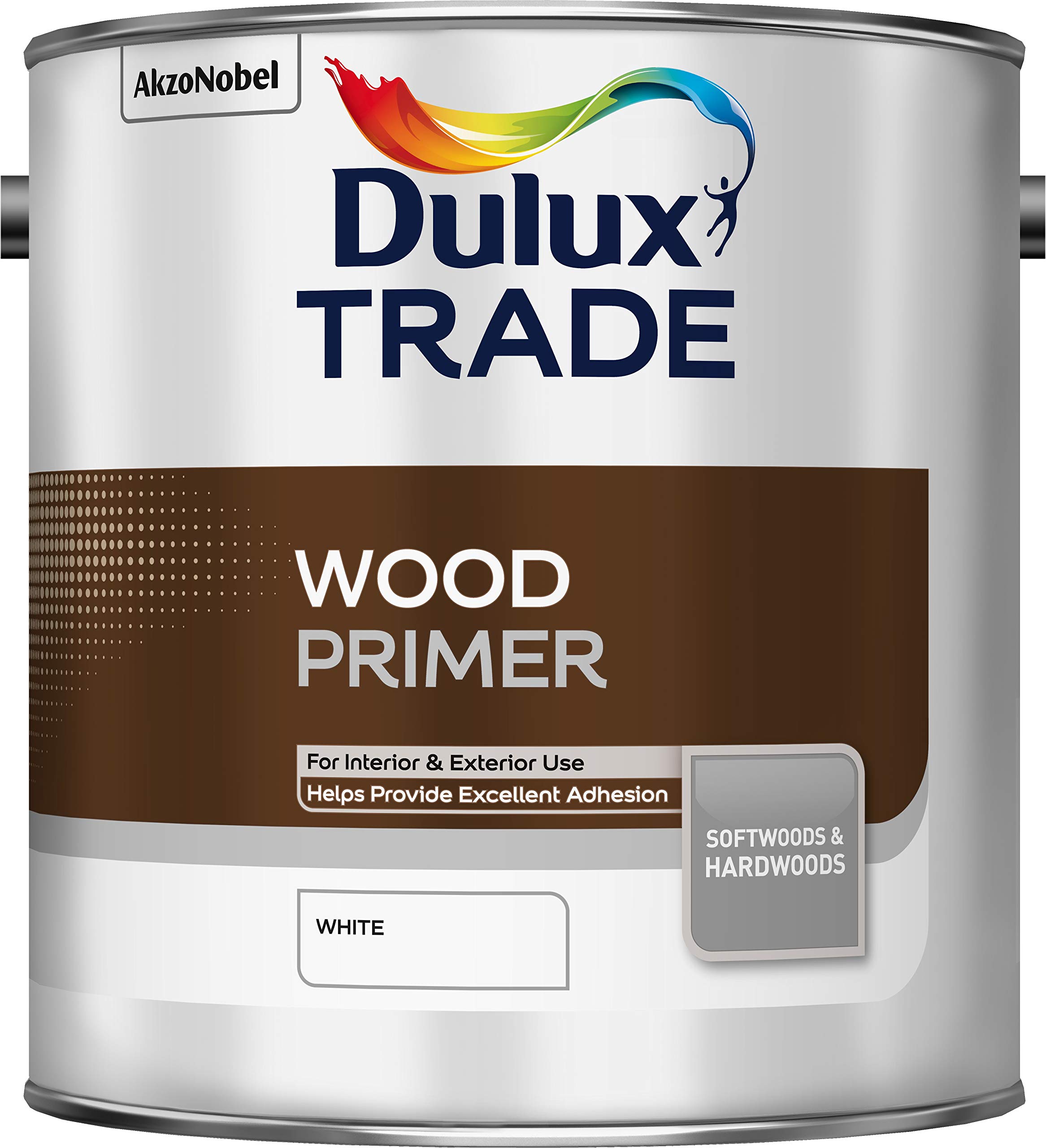 Dulux Trade White Wood Primer & Undercoat, 2.5L