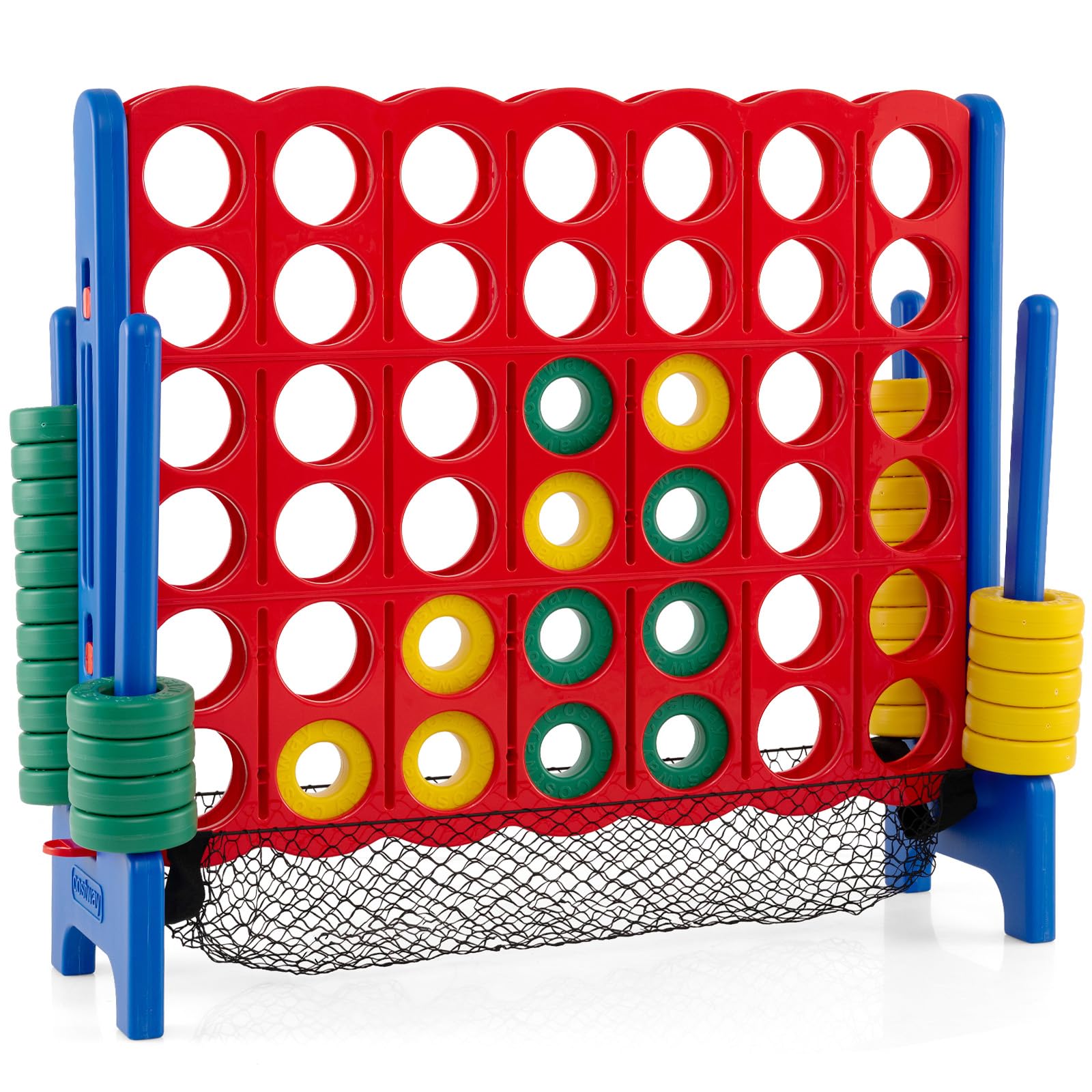 ゲームウォッチ　4点セット Amazon.com: COSTWAY Jumbo 4 to Score Game Set, 4 in A Row for Kids