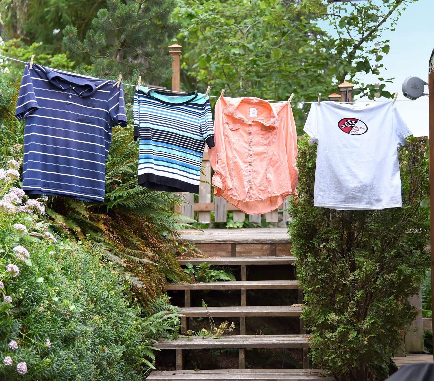 Buy Retractable Clothesline Indoor and Outdoor Heavy Duty Wall Mounted Clothes Line for Wet and