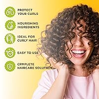 Vista 3 de Esha Spray de protección térmica para cabello rizado 3C y 4C, hasta 450F, para pelucas sintéticas y cabello natural, ingredientes veganos sin