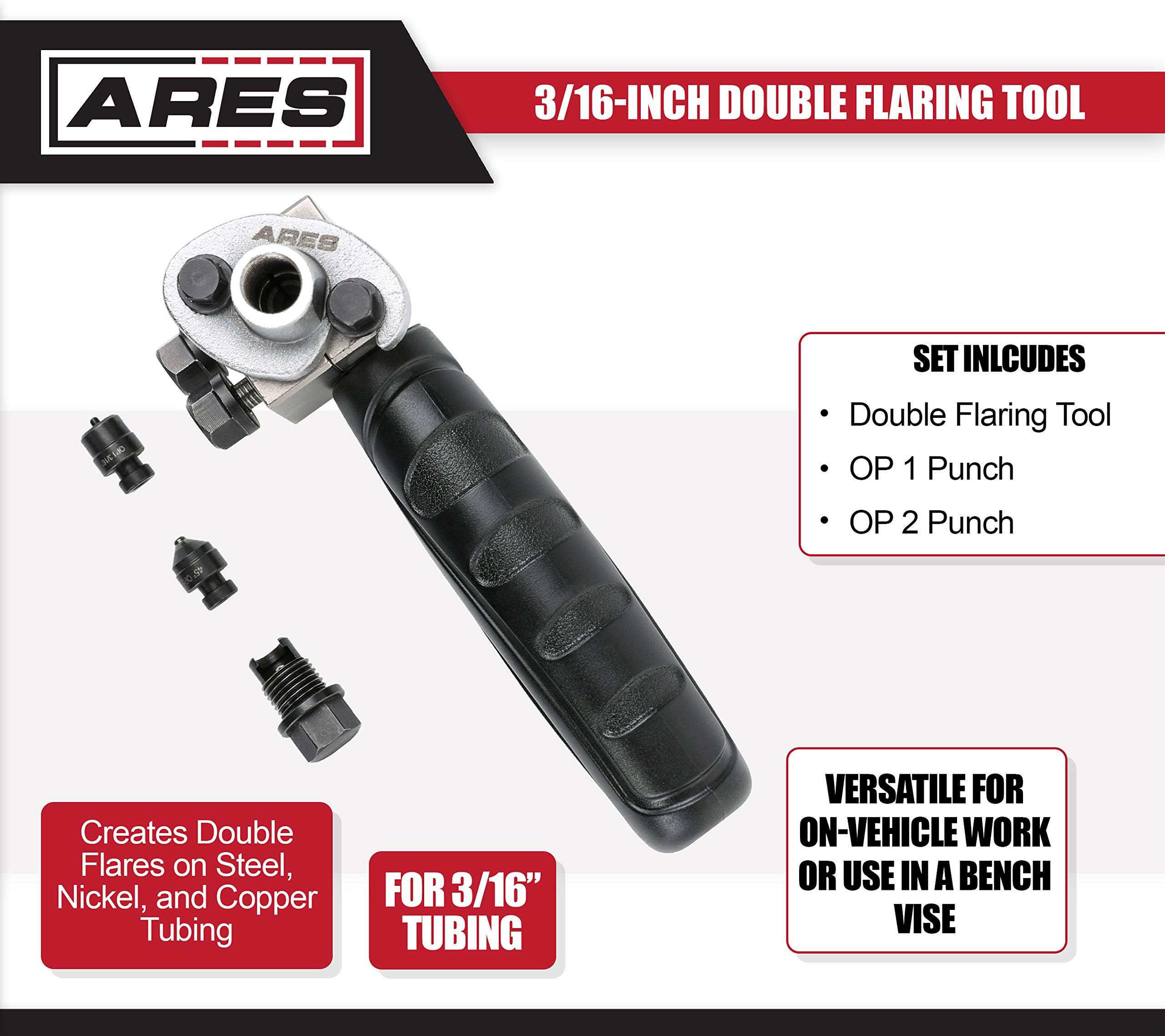 ARES 180253/16Inch Double Flaring Tool Includes Flaring Tool and