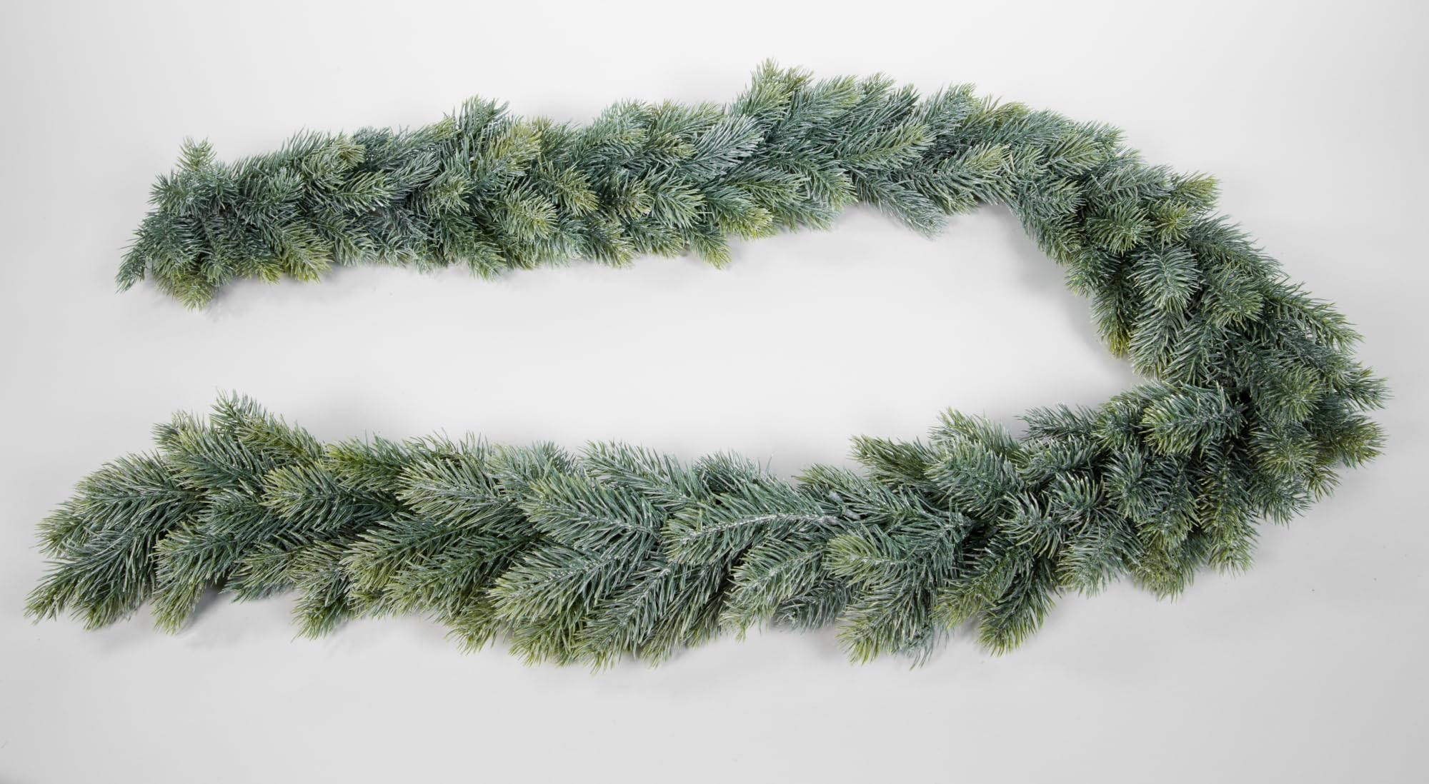 Künstliche Tannengirlande rund 170cm Double Schneeoptik DP Kunststanne Kunststoff Spritzguss-Verfahren 100% PE künstliche Tanne
