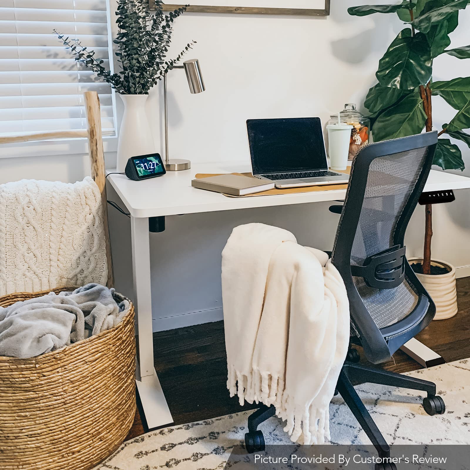 Flexispot EN1 Electric Height Adjustable Standing Desk, 48" Sit Stand