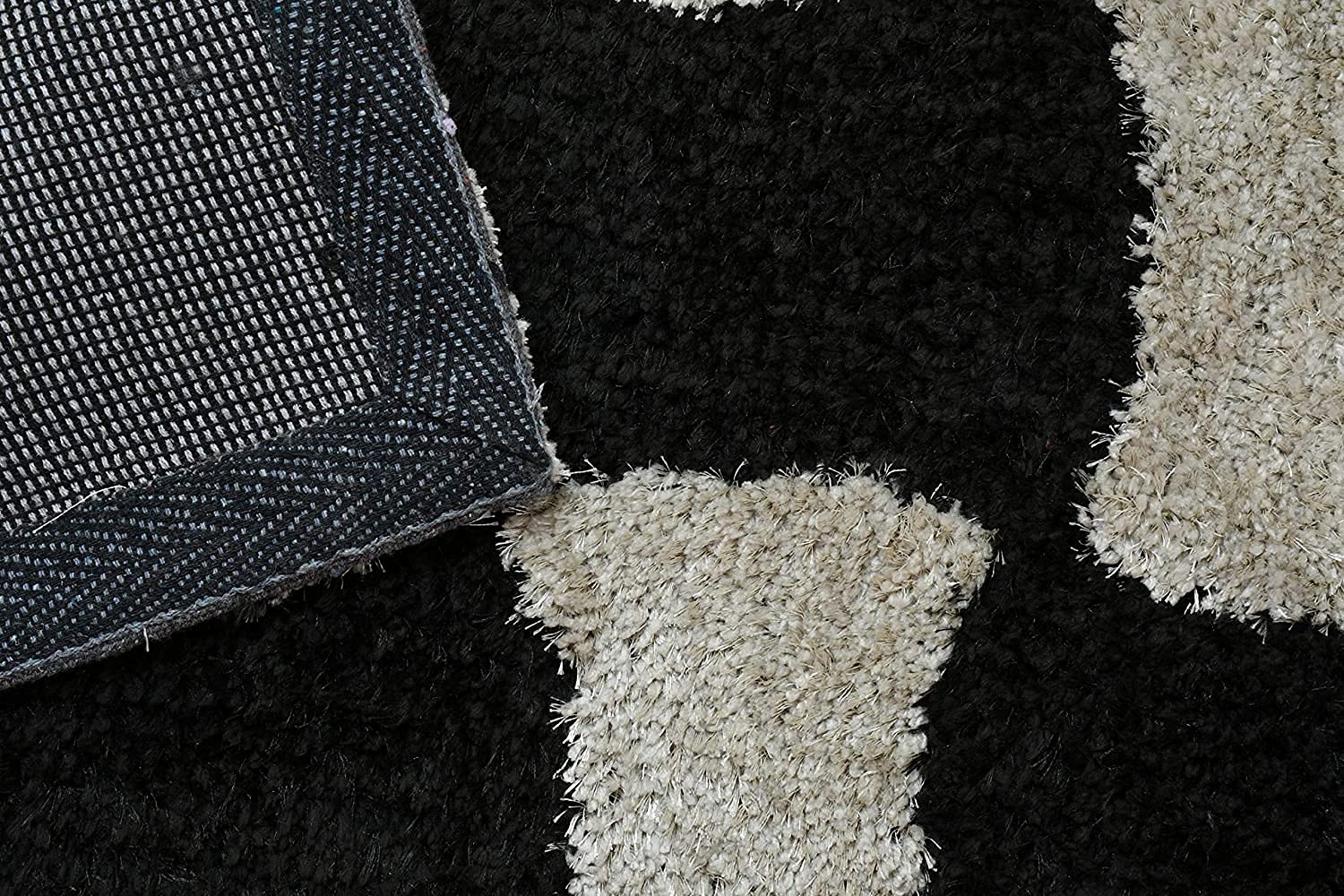 NISHOMES Shaggy Bedside Runner Home Rugs Anti Skid Rubber Backing