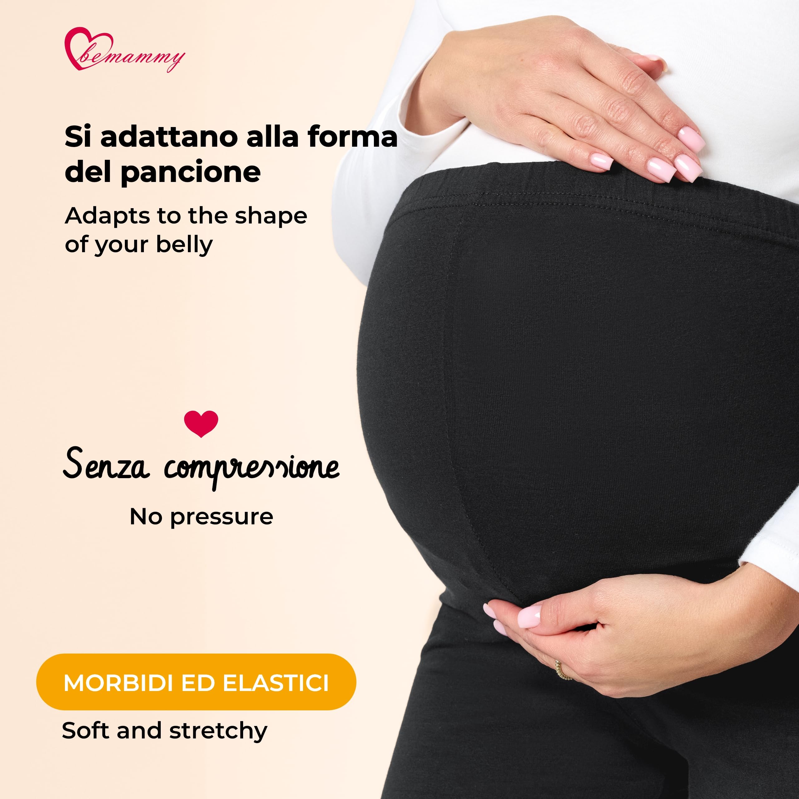 Be Mammy Leggings Premaman 3/4 2Pack BE20-229