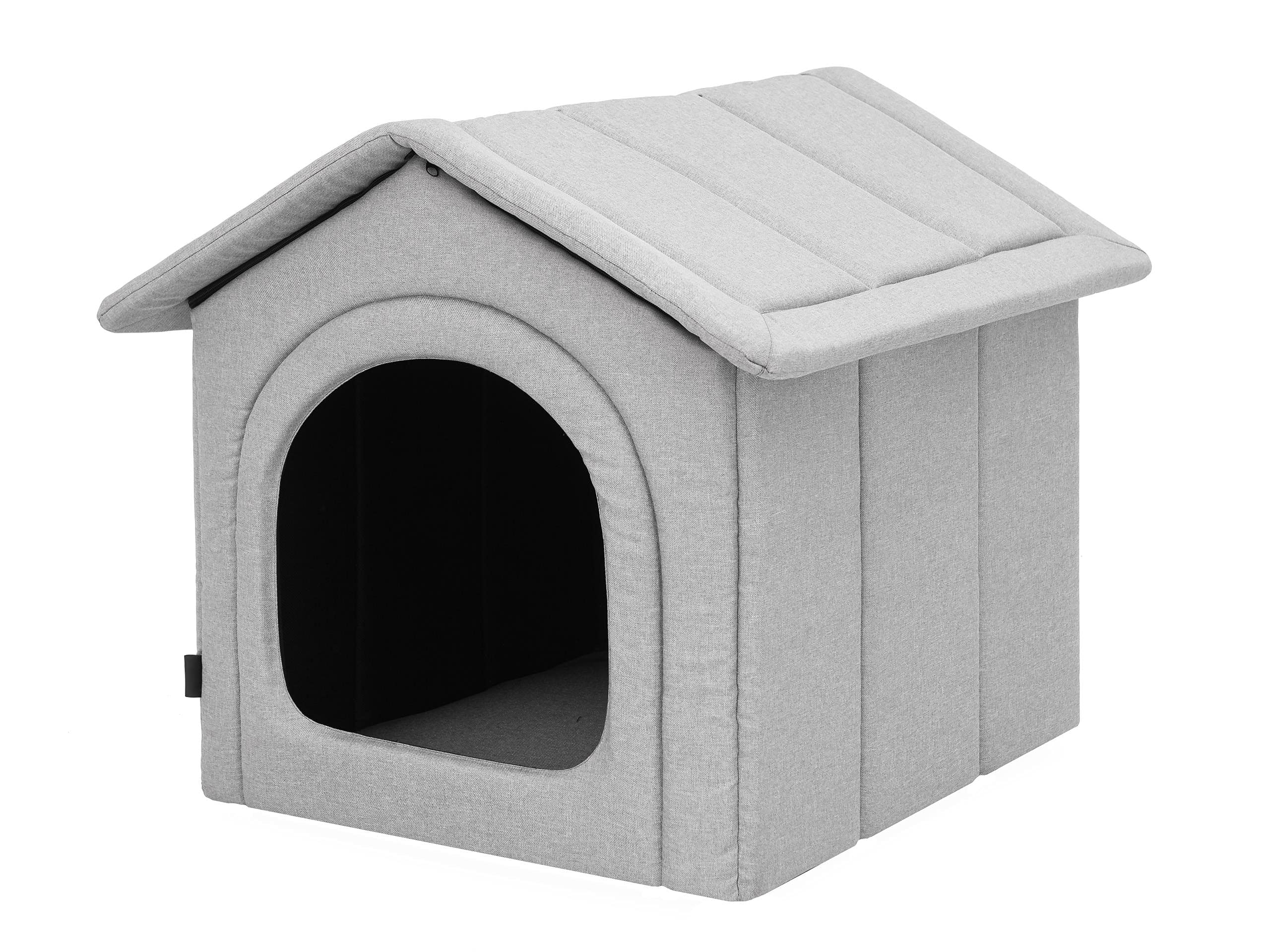Caseta para Mascotas, Esquina para Perros, Zona de Descanso, Perrera, Perrera, caseta para Perros, R4: 55 x 60 cm, Piedras ecológicas