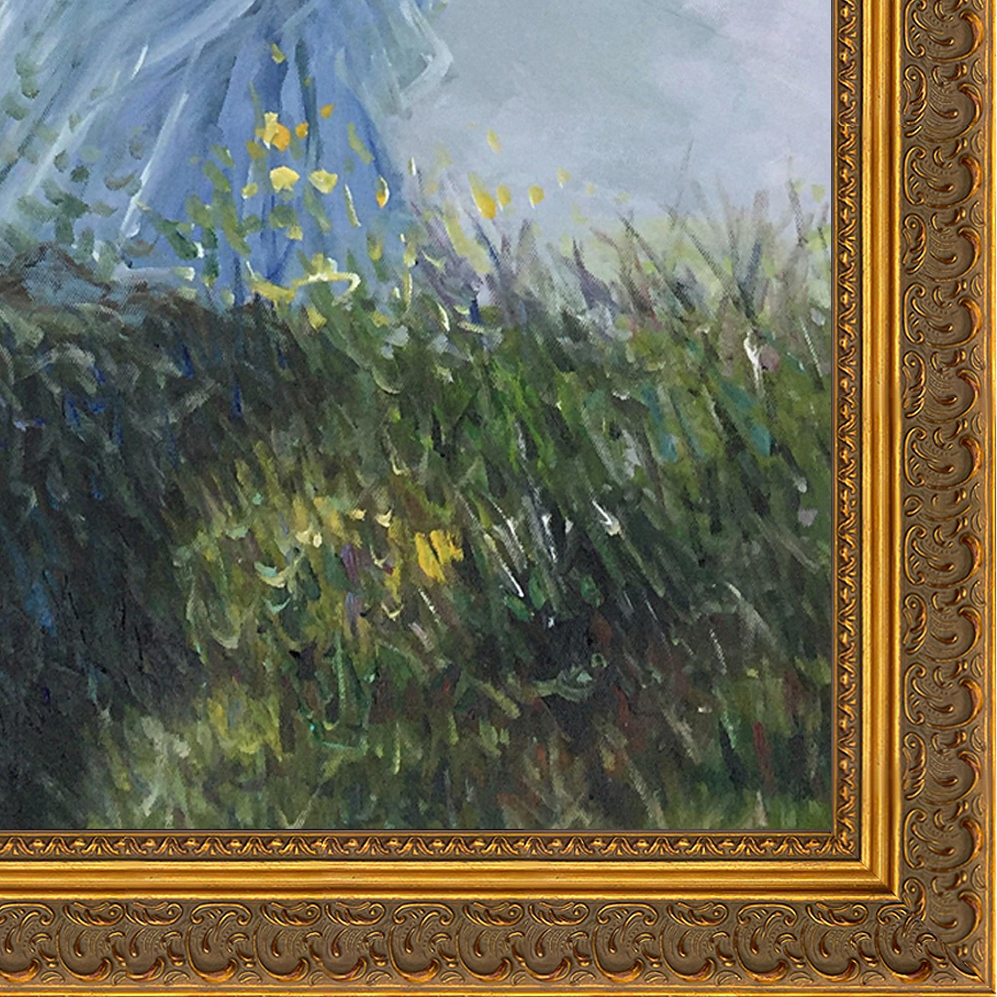 Amazon.co.jp: overstockArt マダム・モネと彼女の息子の額入り油絵