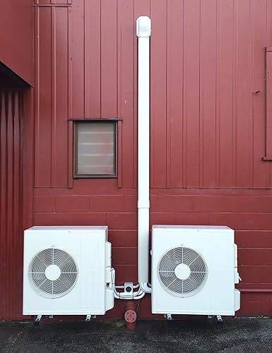 Miniatura 5 de 4 "línea de codo plano conjunto piezas PVC accesorio para decorativo para mini división sin conductos, CA central y bombas de calor