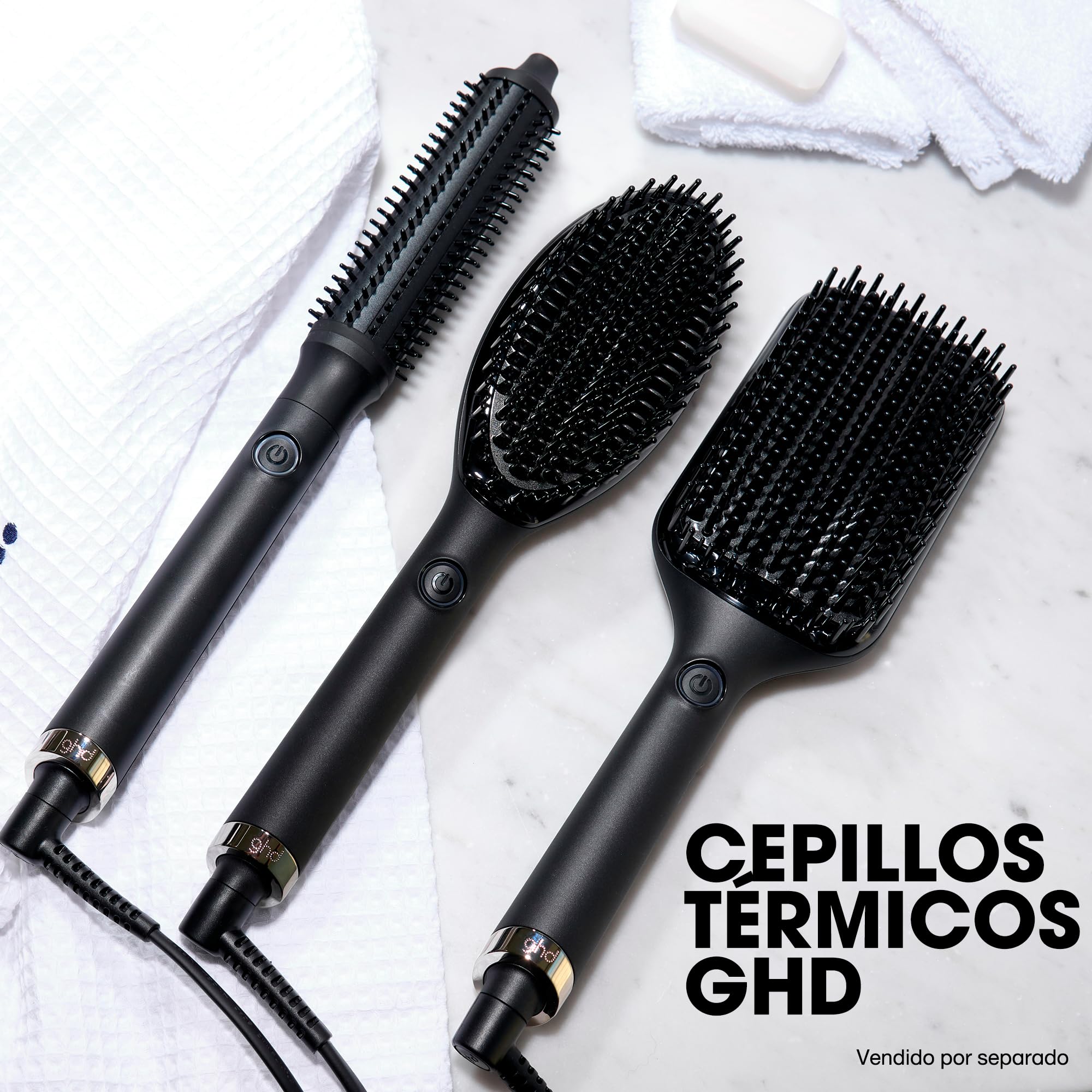 ghd Glide+ - Cepillo Térmico Alisador de Pelo, Acabado Liso Natural
