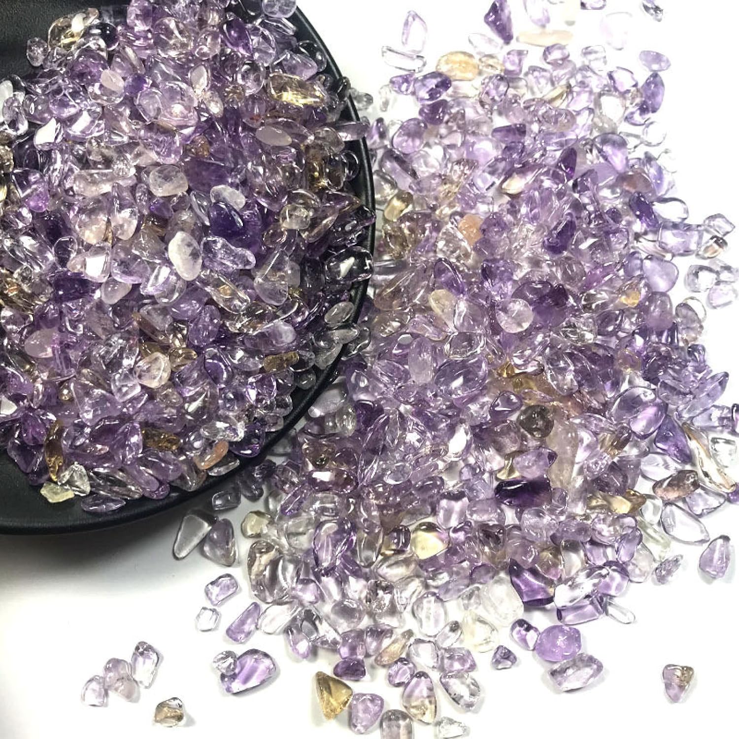 100g 2サイズ 天然石 アメジスト トパーズ クォーツ グラベル パープル 原石 標本 石 クリスタル