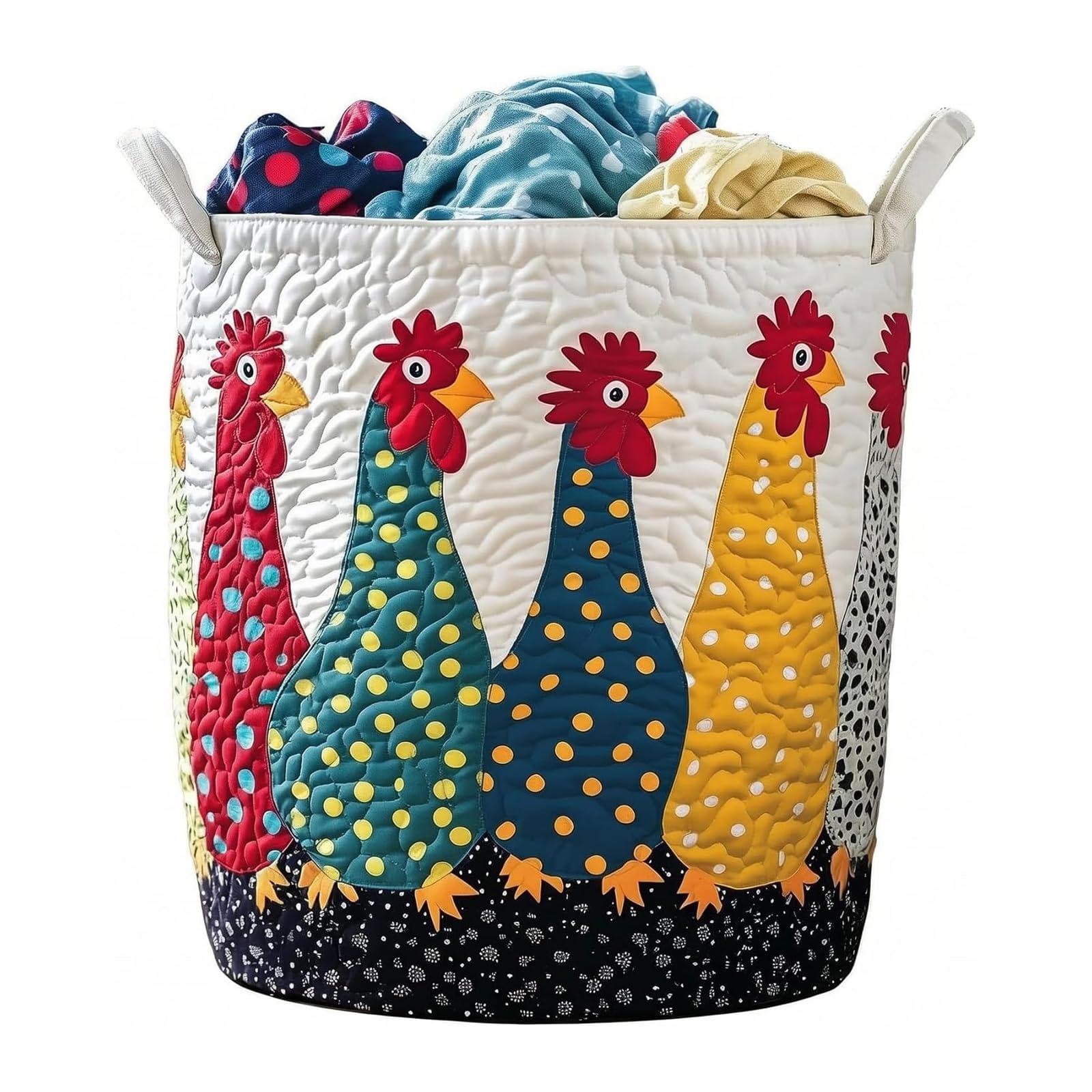 NVOQILIN Fabric Hamper Basket Machine Washable Materials Clothes Container Foldable Dirty Clothes Bin Foldable Hamper
