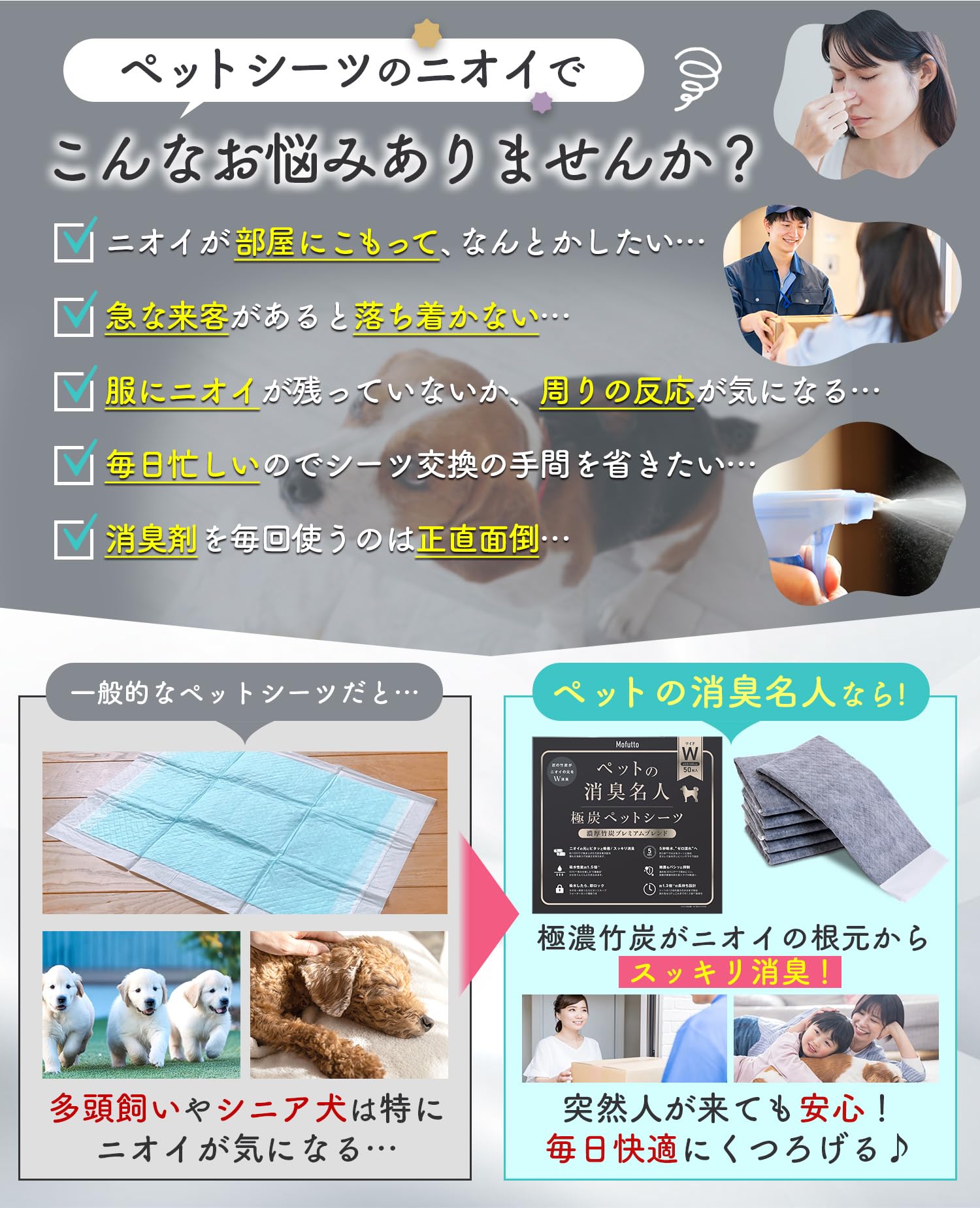 【人気商品】Mofutto（モフット） ペットの消臭名人  超消臭 超吸収 ペッ Amazon.co.jp: Mofutto（モフット） ペットの消臭名人 【獣医推薦】 超