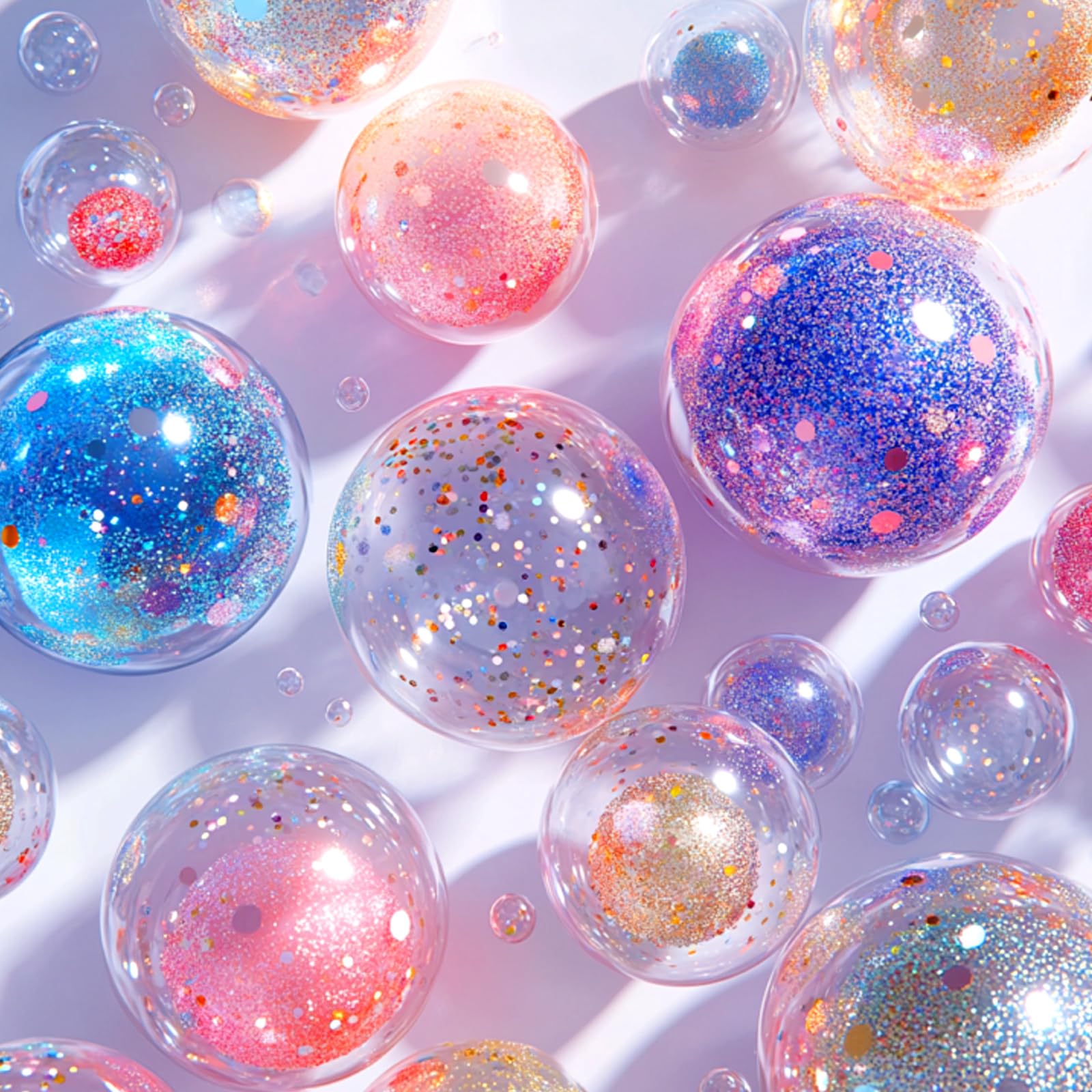 HyDren Kit di 5 nanocristalli con nastro adesivo fosforescente, non richiede riscaldamento, adatto per principianti e bambini, colla colorata a doppia faccia per fare bolle