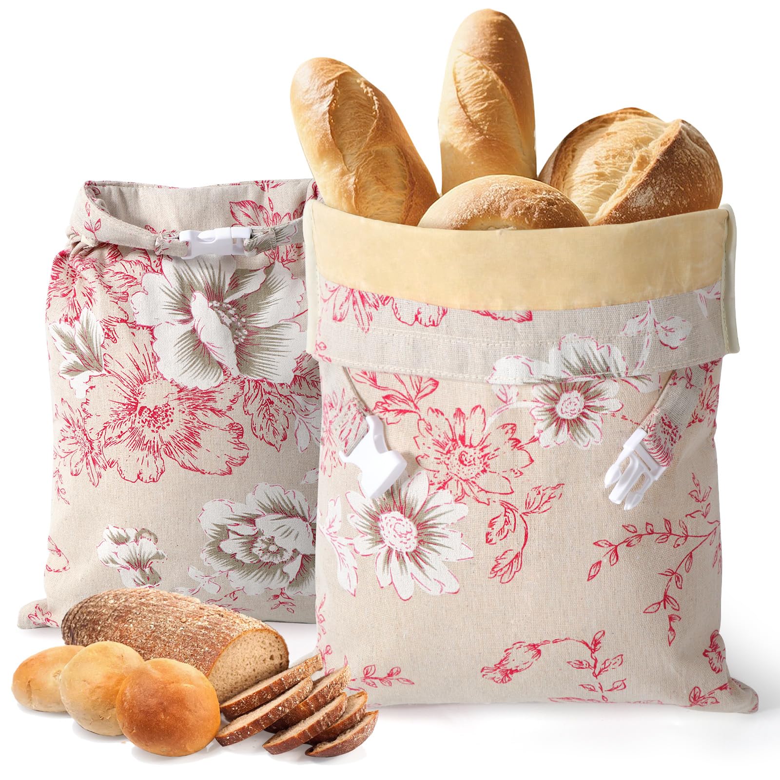 Bomis 2-Pack Beeswax Bread Bags