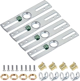 uxcell Light Crossbar Kit 4 Inch Length Mounting Bracket Universal Lamp Fixture 4Pcs for Chandelier Wall Lighting