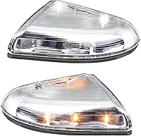 Vista 1 de HERCOO Conjunto de Lámpara de Luz LED de Espejo Lateral con Señal de Giro y Luz de Charco Compatible con Dodge Ram 1500 2500 2010-2018, Ram 1500