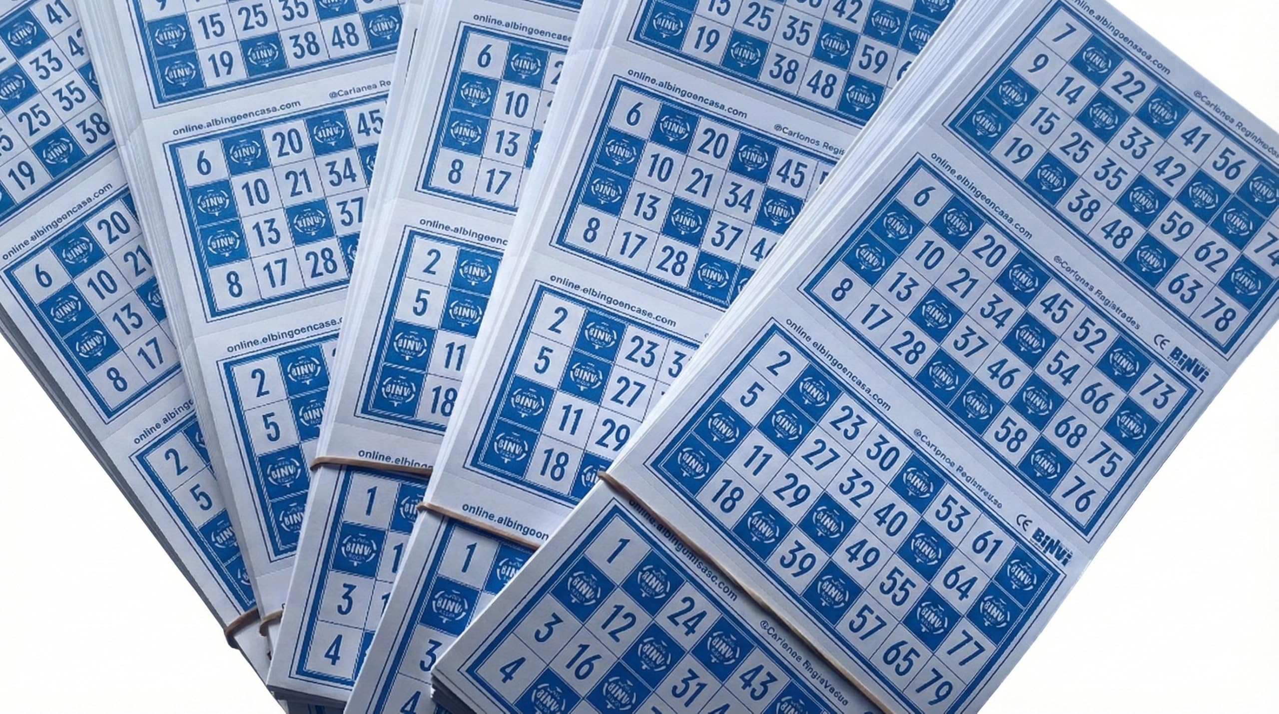 Cartones Bingo Troquelados Cartones De Bingo Deslizantes - Juego De 5