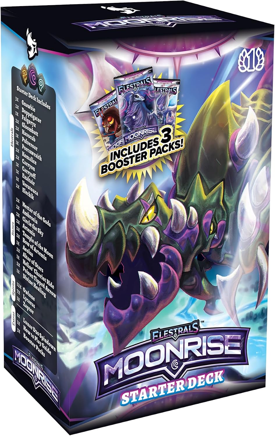 Elestrals TCG Moonrise Fulgoryx Starter Deck with 3 Booster Packs