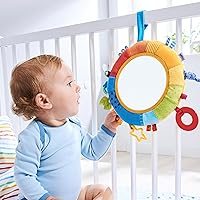 Vista 3 de HABA Rainbow Baby Mirror for Tummy Time - Developmental Infant Toy for 6-24 Months - Sensory Toy for Baby Gifts 6 Months and Up