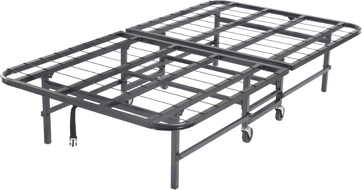 King's Brand Twin Size Heavy Duty Metal Platform Folding