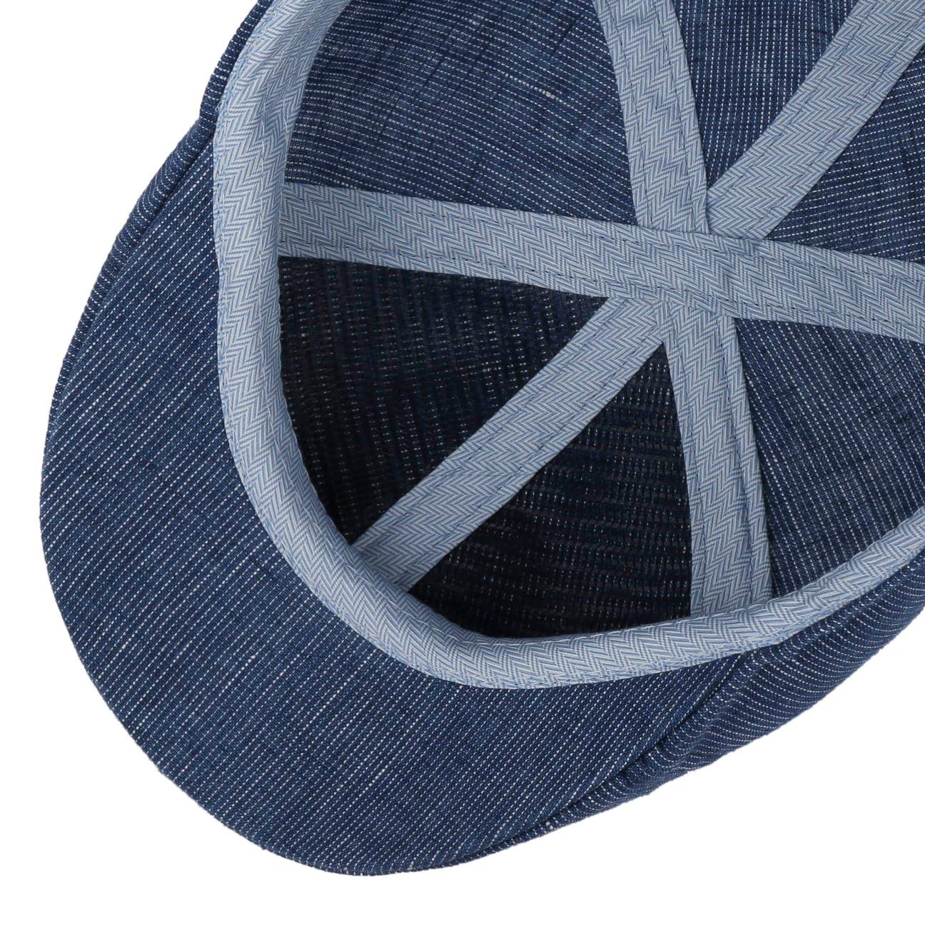 Stetson Kaszkiet Texas Stripe StructureKobiety/Mężczyźni - Made in the EU czapka gawroszka Z daszkiem, daszkiem wiosna-lato Wiosna Lato - 58 cm niebieski