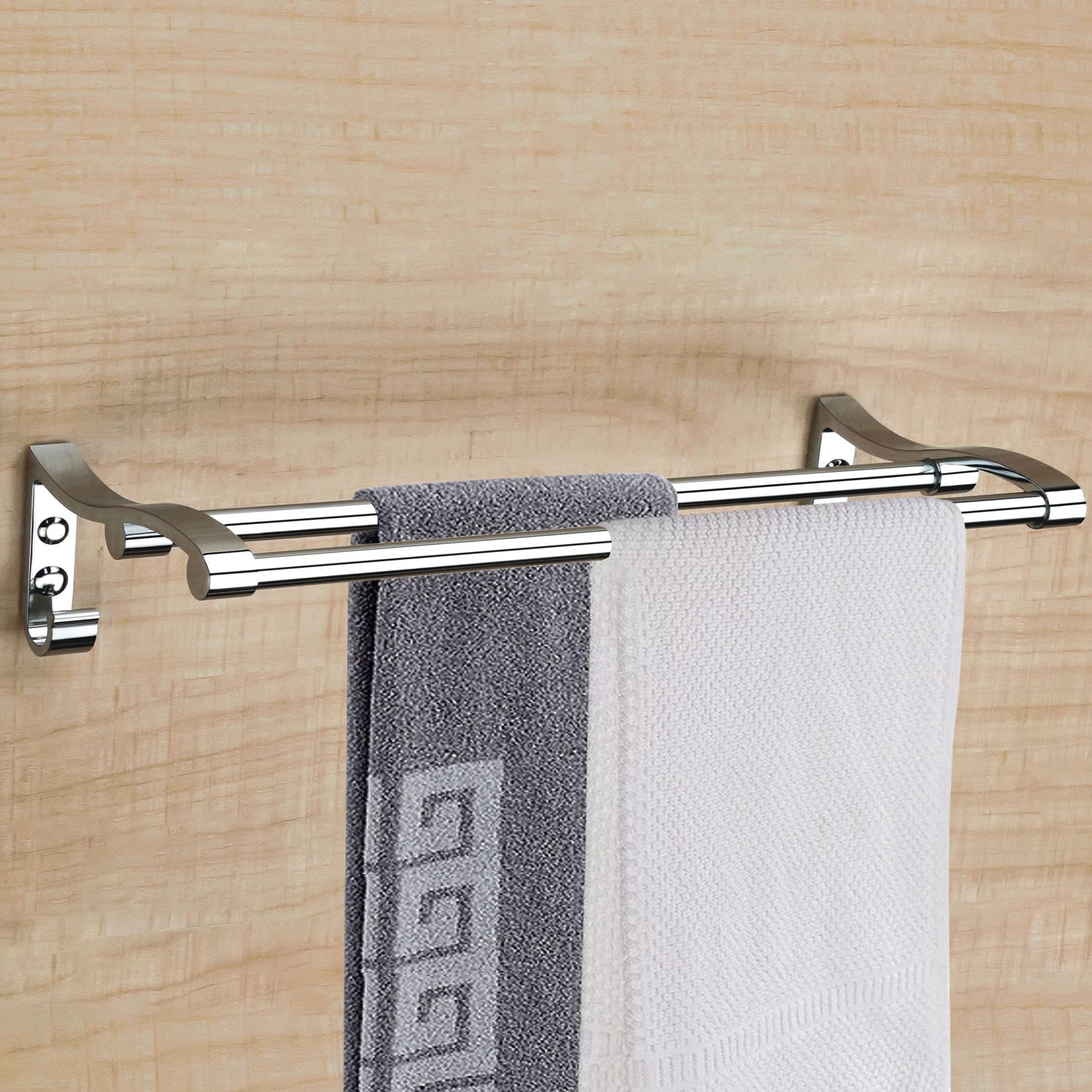 Planet Stainless Steel 24 Inch Double Towel Rod/Towel Rack for Bathroom/Towel Hanger/Bar/Towel Stand/Bathroom Accessories (Silver, Chrome Finish) (B0CR481KW4) Amazon Price History, Amazon Price Tracker