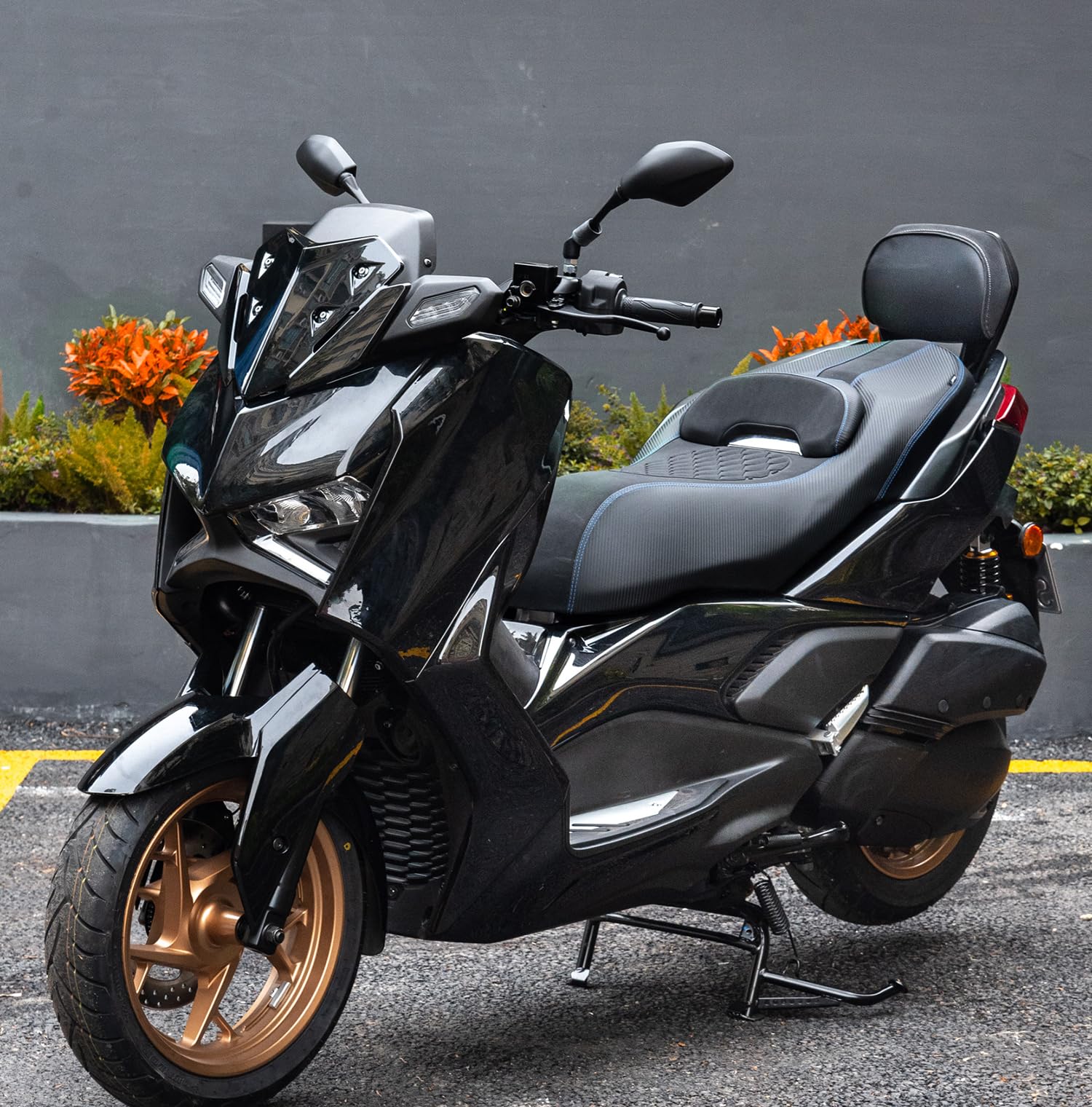 Respaldo Trasero de Barra Sissy para Xmax X-MAX 125 300 2023 2024 2025 2026 Desmontable Almohadilla para Pasajero