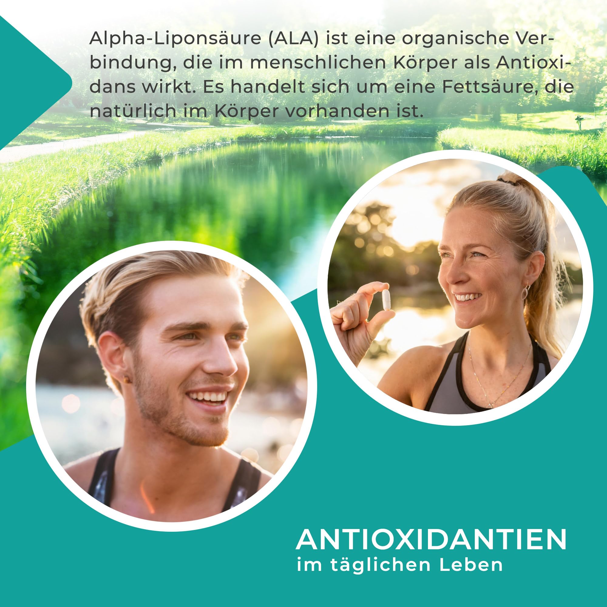 EnergyBalance Alpha-Liponsäure - Kapseln mit Antioxidantien - Thioctsäure - für Vegetarier - Vegan, Glutenfrei - 90 VegeCaps à 600 mg