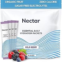 Vista 28 de Nectar - Paquete de electrolitos en polvo, sin azúcar y 0 calorías, de frutas orgánicas, hidratación diaria IV para alivio de la deshidratación