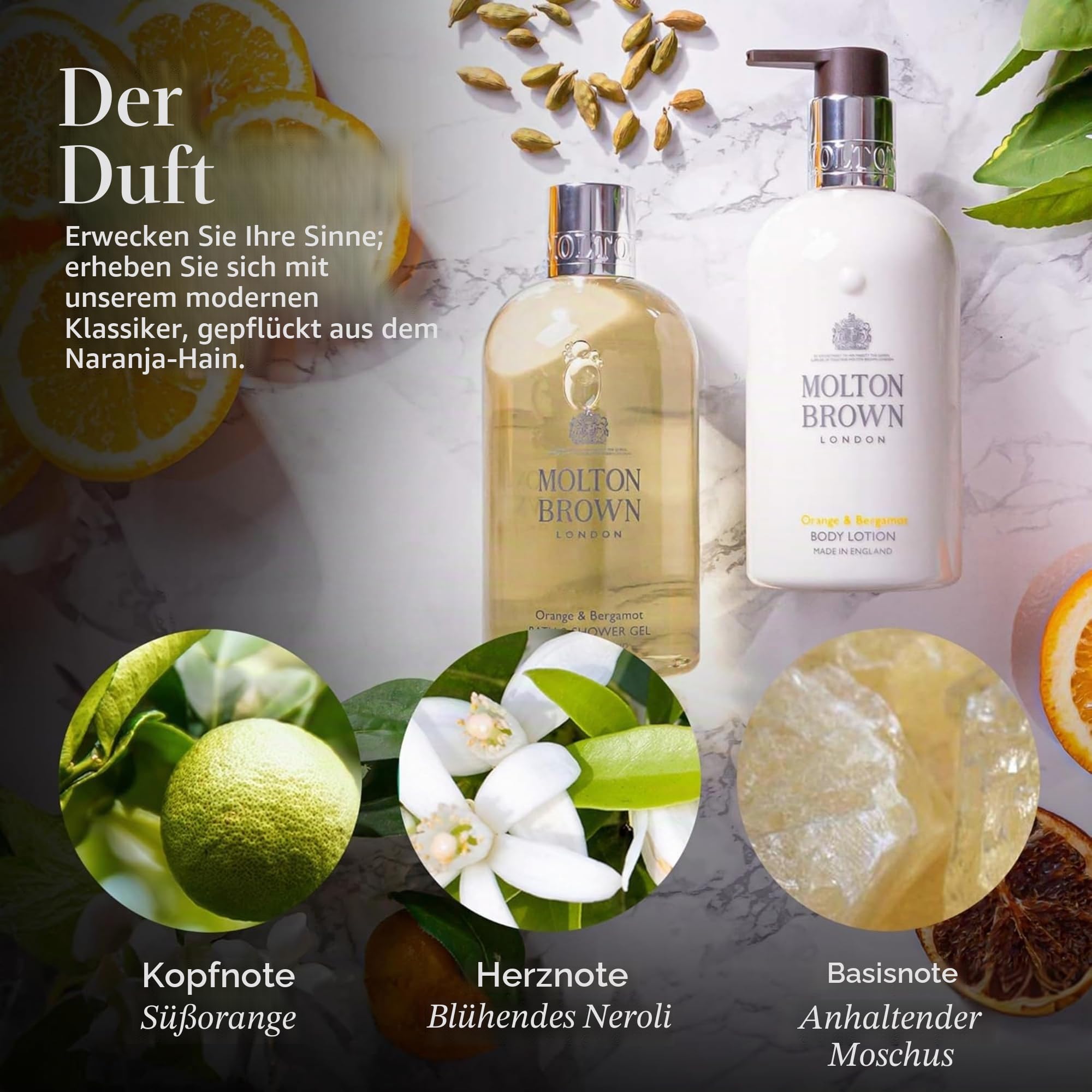 Molton Brown Orange & Bergamot Bade- und Duschgel Unendliche Flasche 400 ml