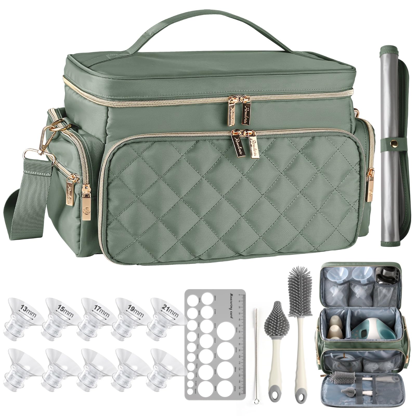 Photo 1 of RoseDorée Breast Pump Bag Kit with Bottle Brush Set