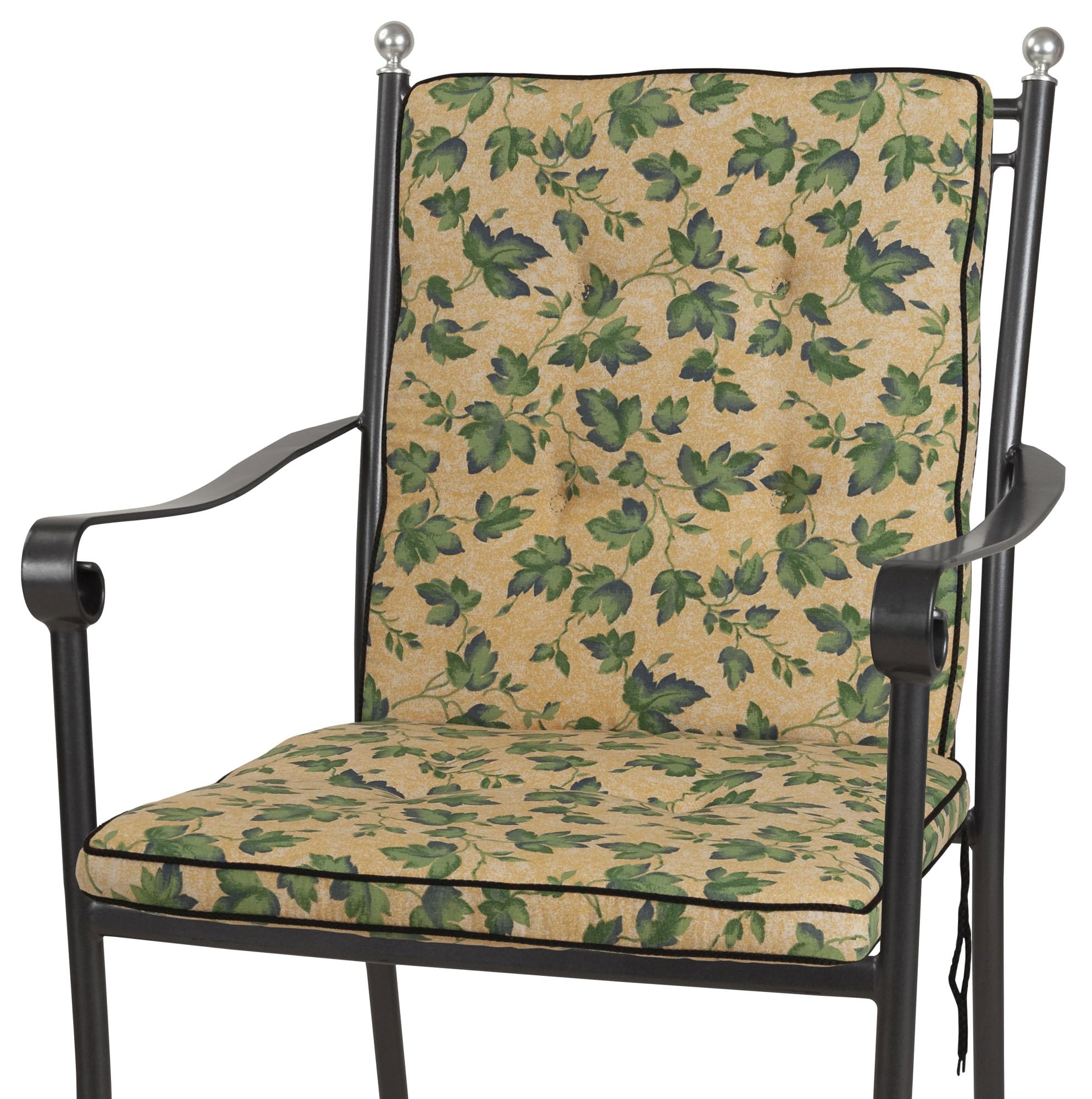 KETTtex 2455 Auflage fr Niederlehner Excelsior von Royal Garden/MWH gelb  Efeu Sitzpolster 95 cm (ohne Stuhl) : Amazon.de: Garten