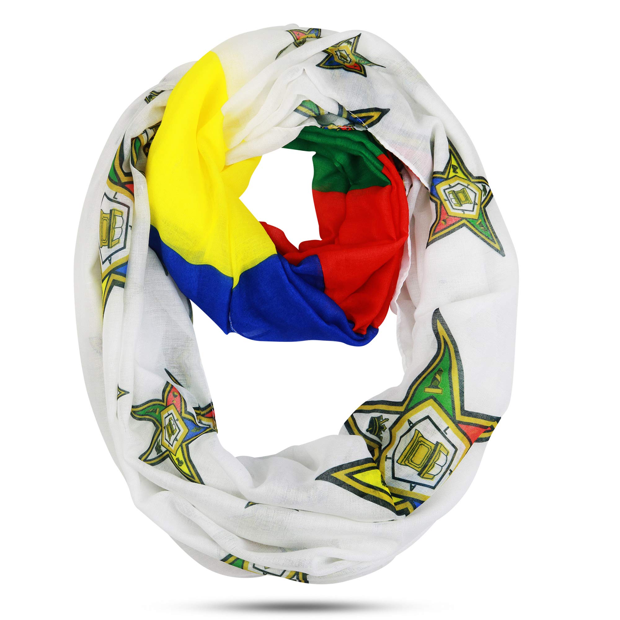 The Masonic DepotWomen's Oversized Order of the Eastern Star OES Infinity Scarf, 42x32 inches