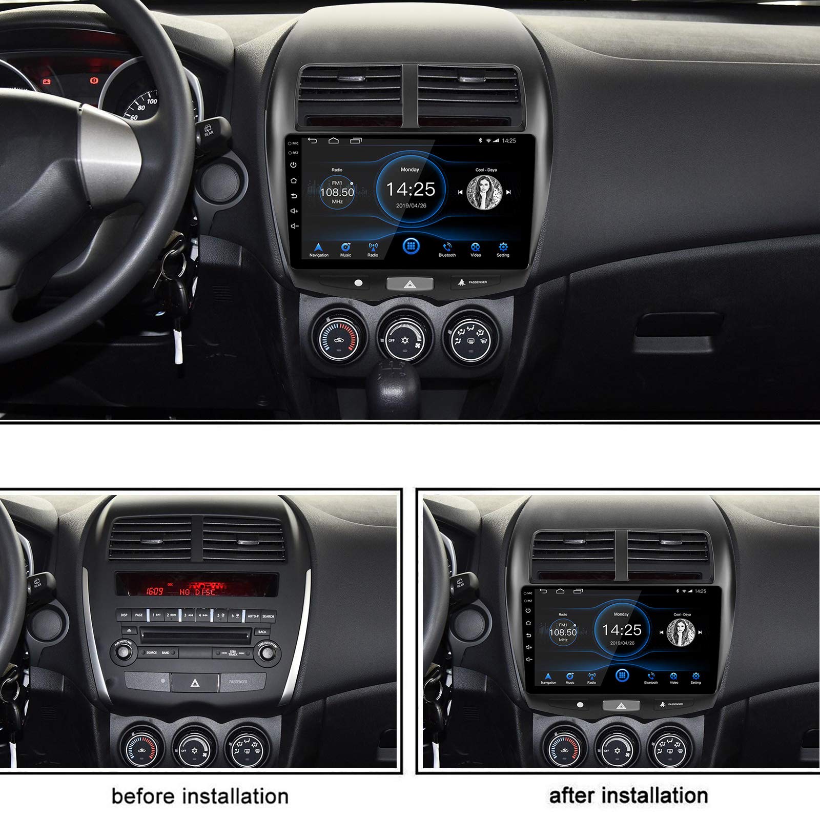 LEXXSON Android 10.1 Autoradio Für Peugeot 308/408 2010-2016 - 9 Zoll GPS Navigation