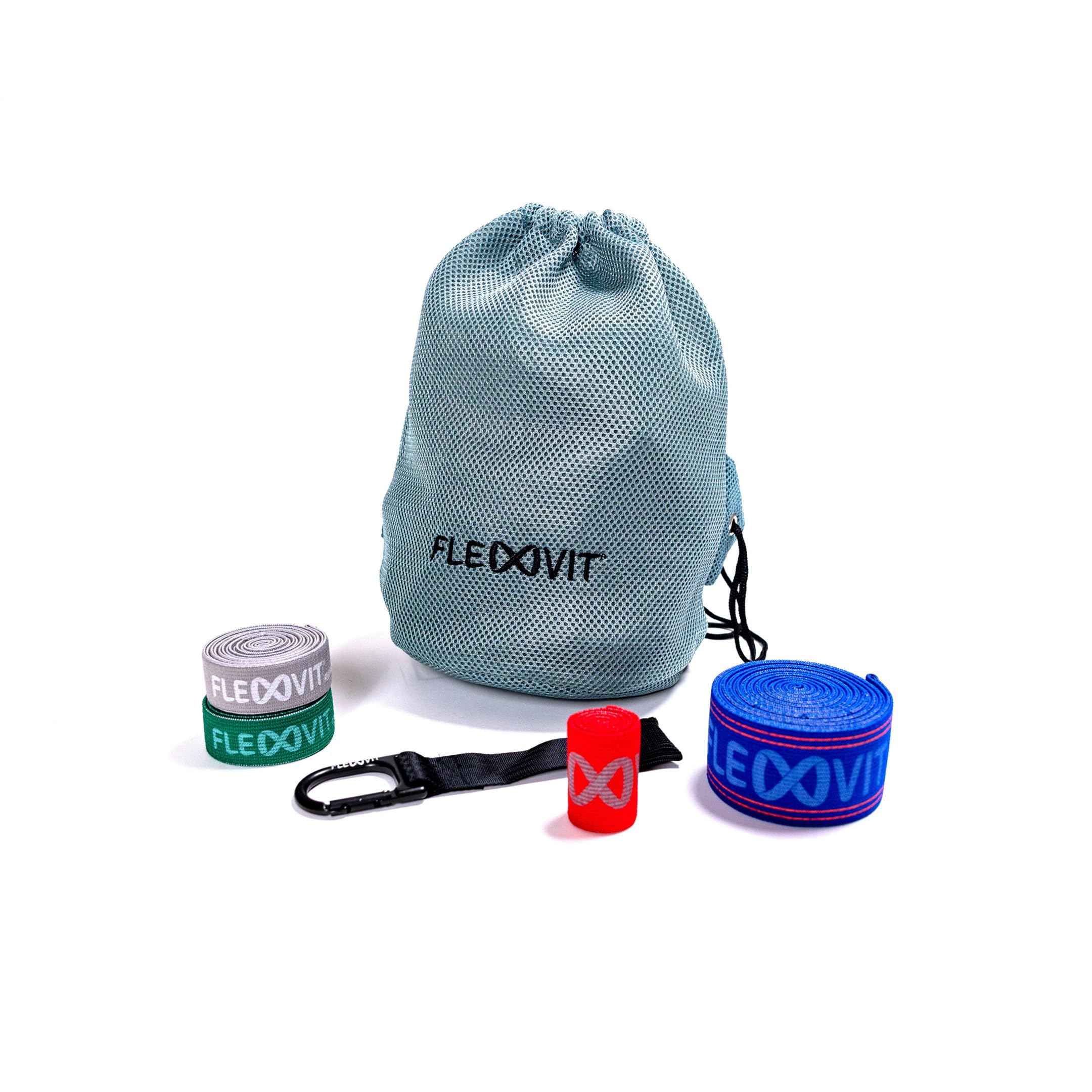 FLEXVIT Golf-Set - 6er Set Trainingsbänder für Golfspieler | Fitnessbänder für Schwungtraining, Rotation, Mobilität, Core-Stabilität & Kraft | Für Anfänger & Fortgeschrittene | Made in Germany