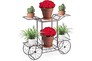 Sorbus® 6-Tier Parisian Style Garden Plant Cart for Indoor/Outdoor Use