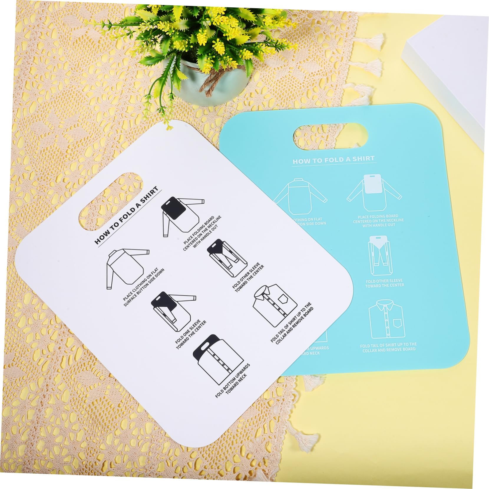 Alipis 2Pcs Clothes Folding Board T Shirt Folder for Adults Wrinkle Shirt Organizer for Home and for All Occasions