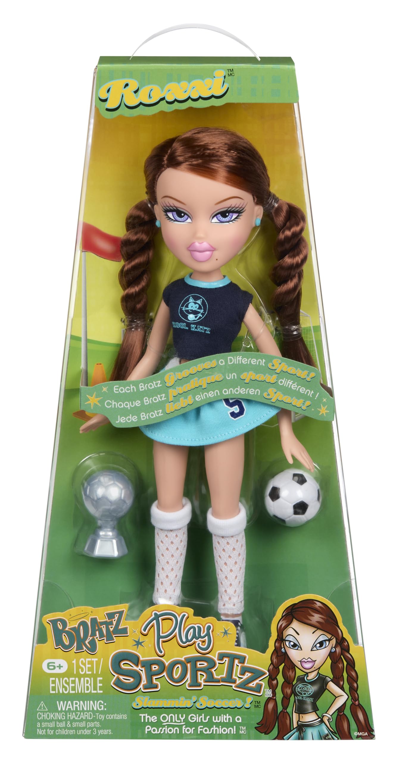Bratz Play Sportz Roxxi (Fußball) – Modepuppe mit Accessoires