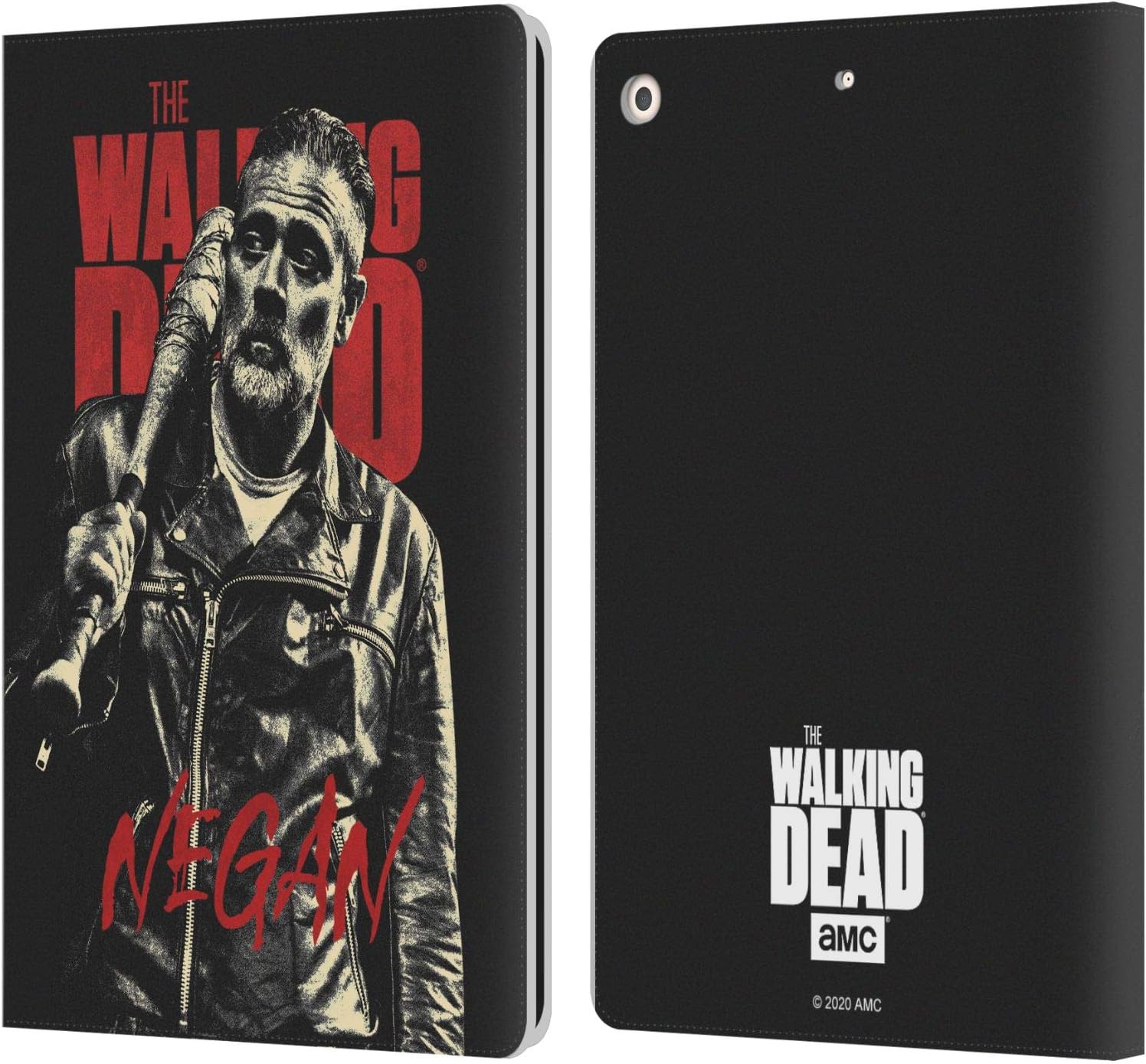 Head Case Designs Officially Licensed AMC The Walking Dead Negan Season 10 Character Portraits Leather Wallet Case Compatible with Apple iPad 10.2 2019/2020/2021