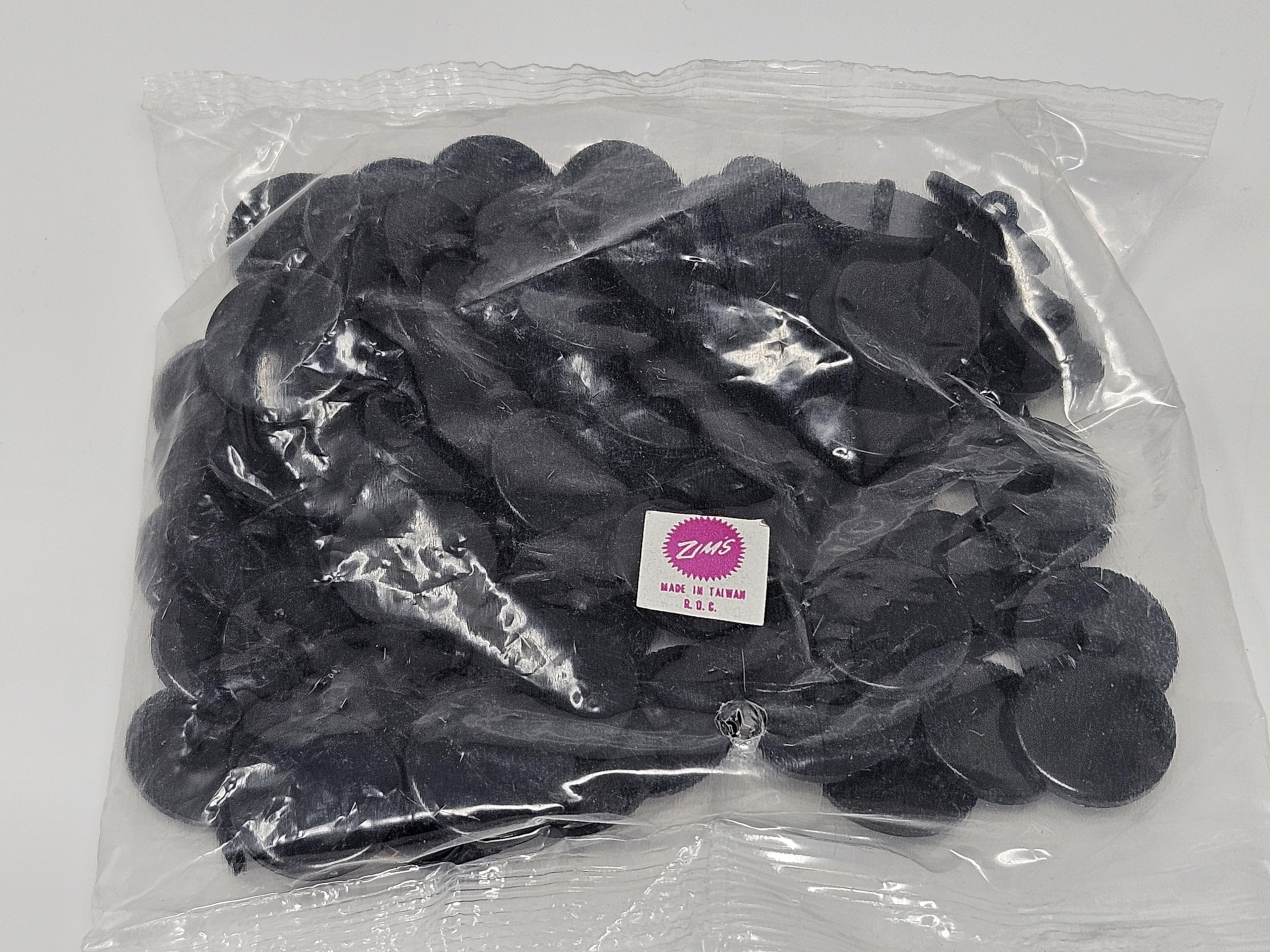 Generic Zim's 20mm Round Black Flat Plastic Sew-On Safety Eyes for Craft Amigurumi Dolls or Puppets (Bulk Pack of 144), SFL-20-Bulk