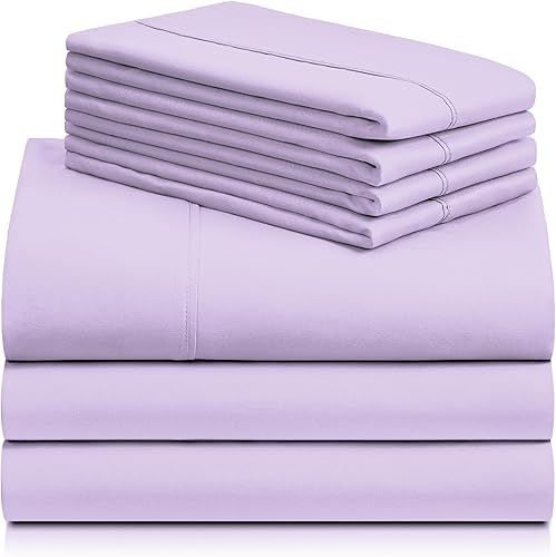 Miniatura 8 de LuxClub - Juego de sábanas para niños y niñas, 4 piezas, esquinas tipo bolsillos profundos 18 in, sedosas, ecológicas, antiarrugas, bajeras aptas