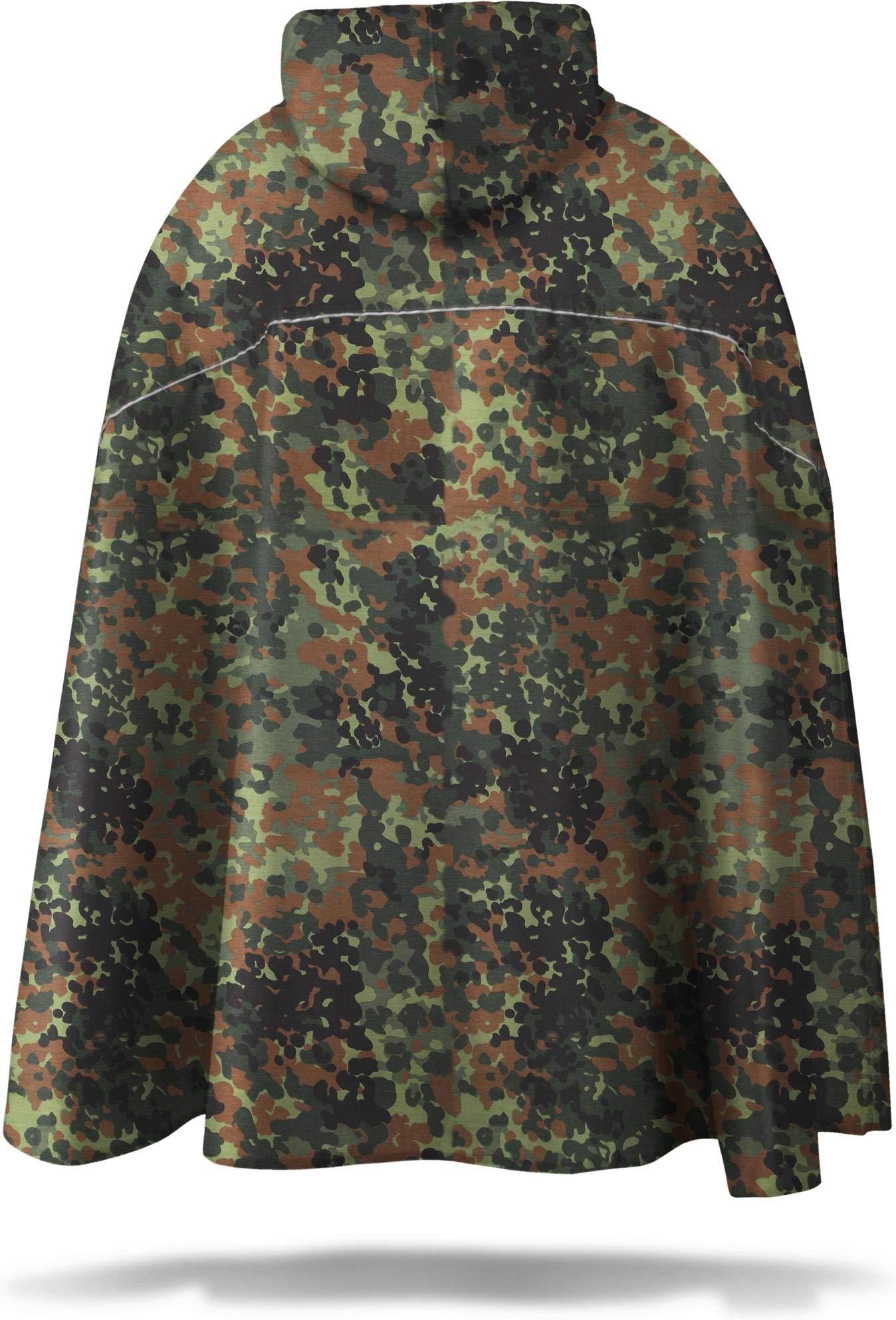 normani Regenponcho Wind und Wasserdicht mit Bauchtasche 3M Reflektoren