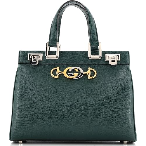 Gucci, Pre-Loved Zumi Top Handle Bag Leather Small, Green