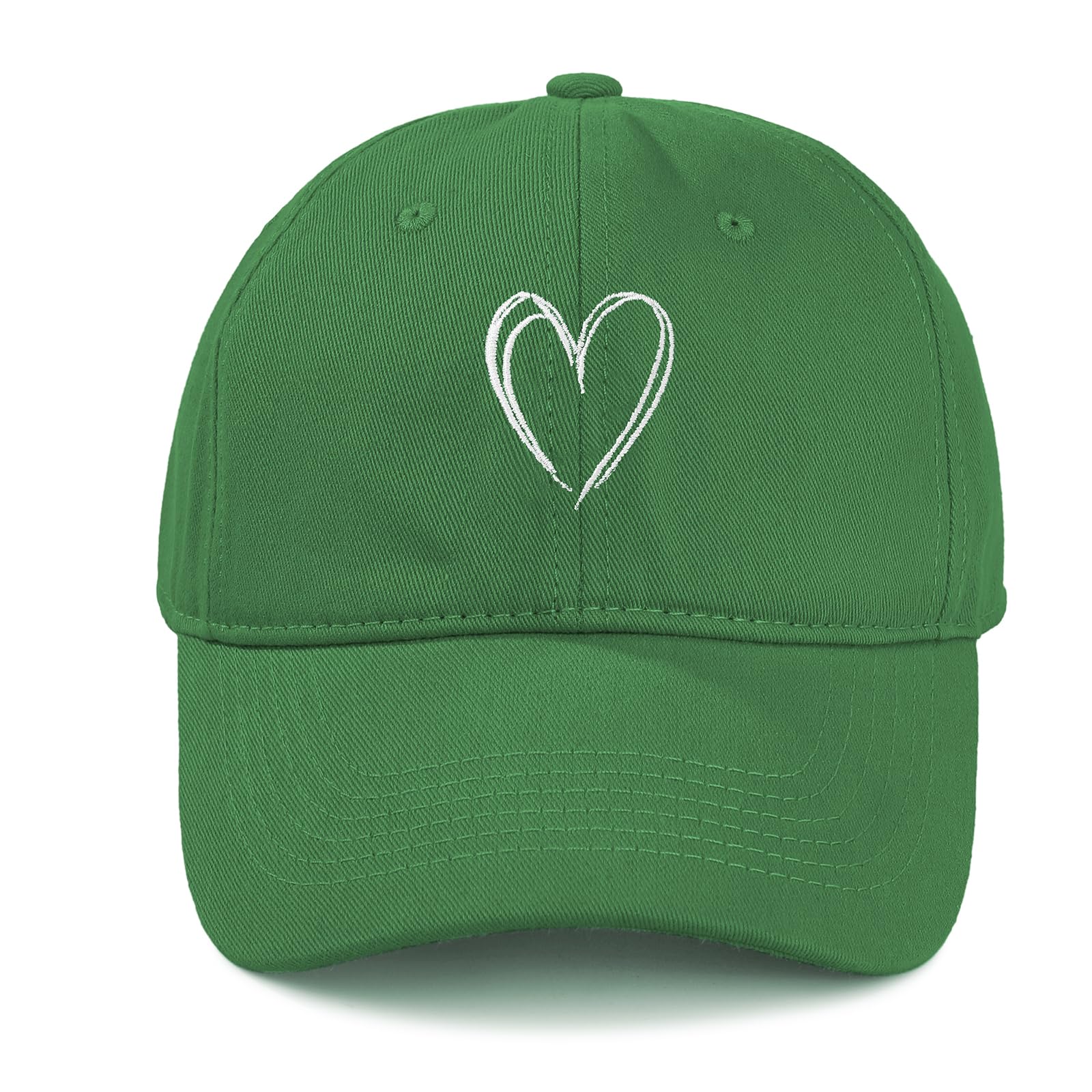 American Trends Womens Baseball Caps Cute Heart Embroidered Dad Hat
