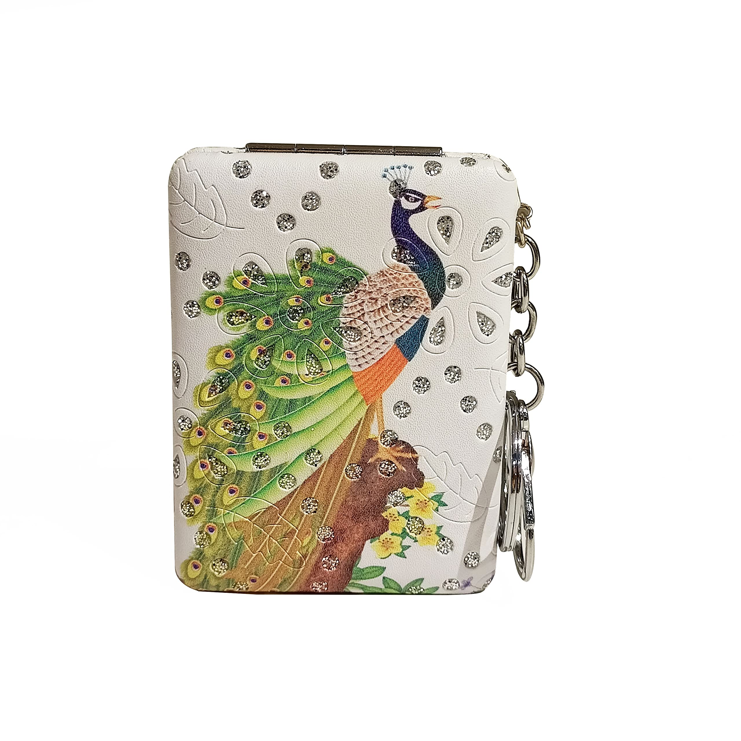 Northland Peacock Print Pocket Mirror Compact Makeup Mirror Portable Cute Hand Pocket Mirrors-image-32
