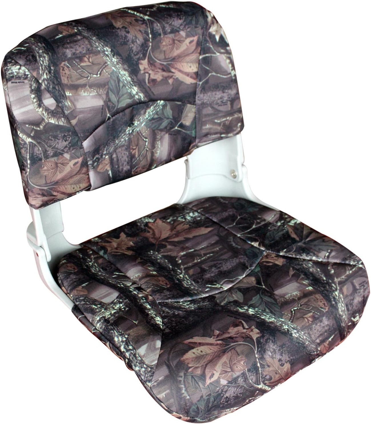 Leader Accessories New Plastic Shell Folding Boat Seat (All-weather Camo)
