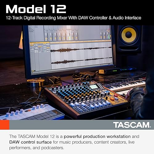 Miniatura 2 de Tascam Modelo 12 todo en uno de 12 pistas digital multipista mezcla y grabación estudio, mezclador, interfaz de audio USB y controlador DAW