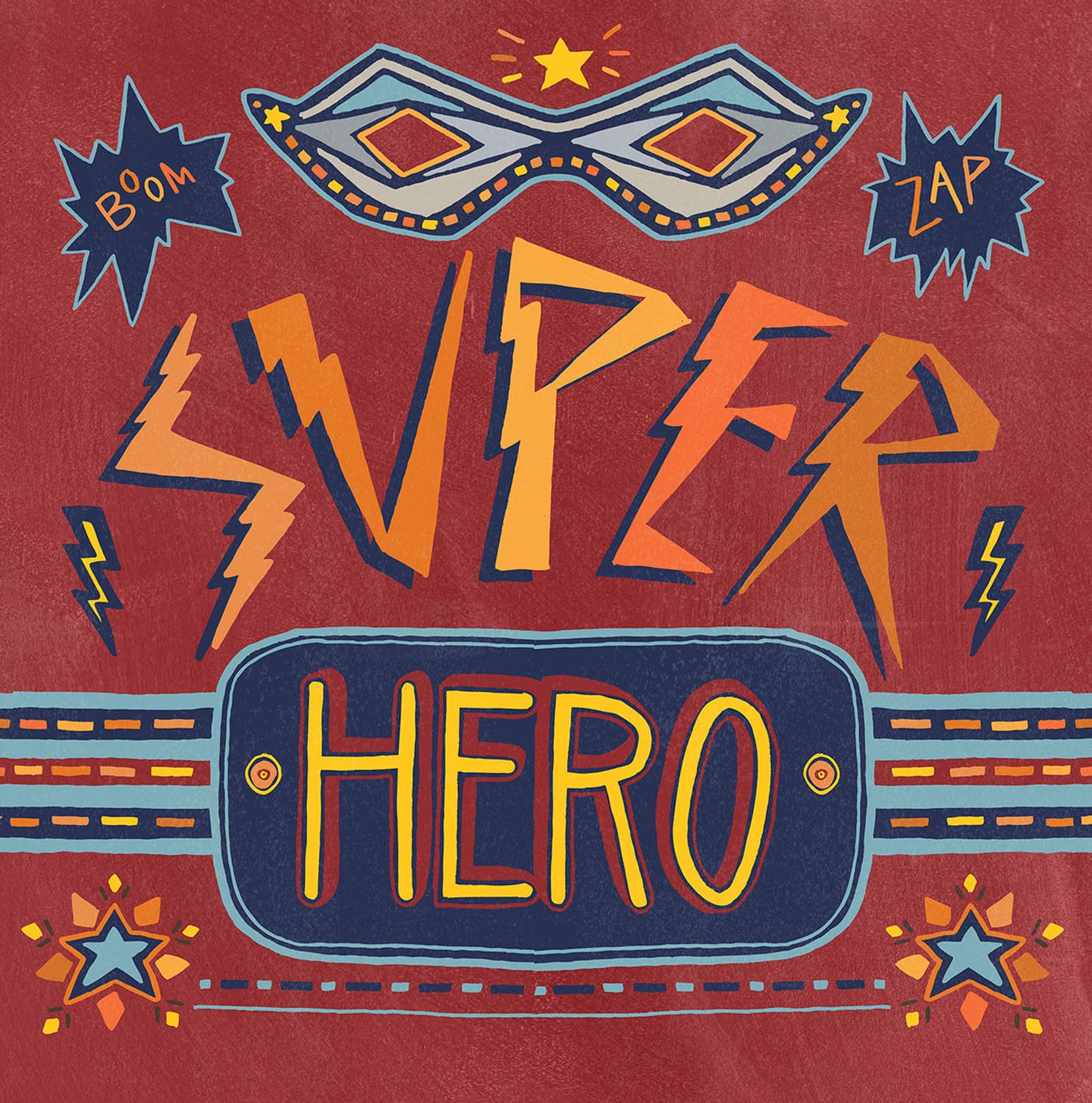 Oopsy DaisyOopsy Daisy Too's Superhero Canvas Wall Art Size 21x21